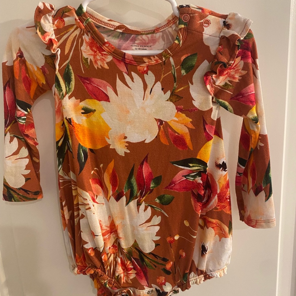 Leonora Ruffled Long Sleeve Bubble Romper